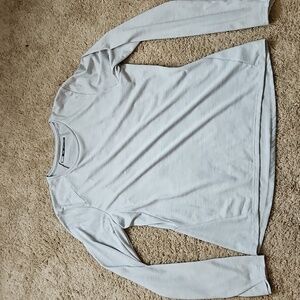 REI long sleeve T shirt, lightweight gray, size L